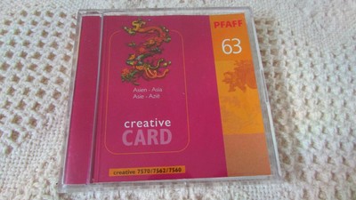 Pfaff Emb Machine Card Creative Fantasy 63 ASIA 7570,7560, 2140 VERY RARE 