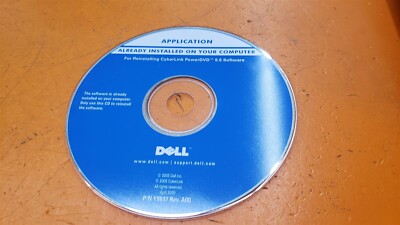      Dell Application Disc For Reinstalling CyberLink PowerDVD 5.5 Software