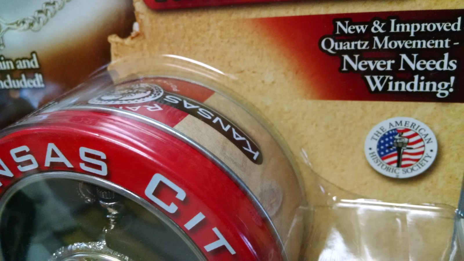 KANSAS CITY RAILROAD POCKET WATCH! NIB