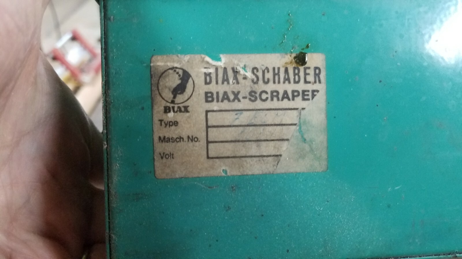 Biax Electric Scraper  Type BL10
