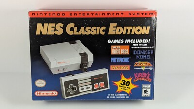 Nintendo NES Mini Classic Edition Entertainment System - Clean Tested w/Poster!