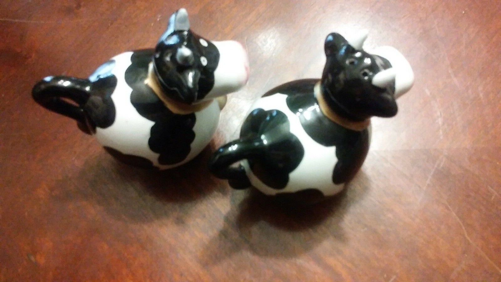 Black and White Cow Salt & Pepper Shakers
