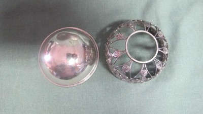 Middle East Design Silver 2 Pc Small Bowl