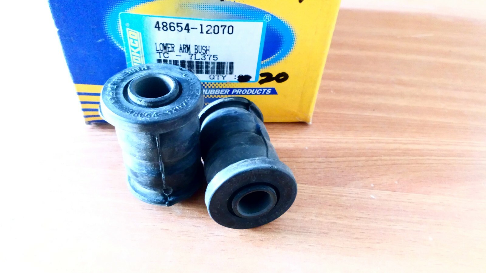 2x Control Arm Bush Lower for Toyota Corolla AE CE 48654