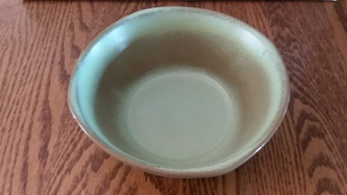 Frankoma Pottery Plainsman Prairie Green Salad/Cereal Bowl 5XL 6.25
