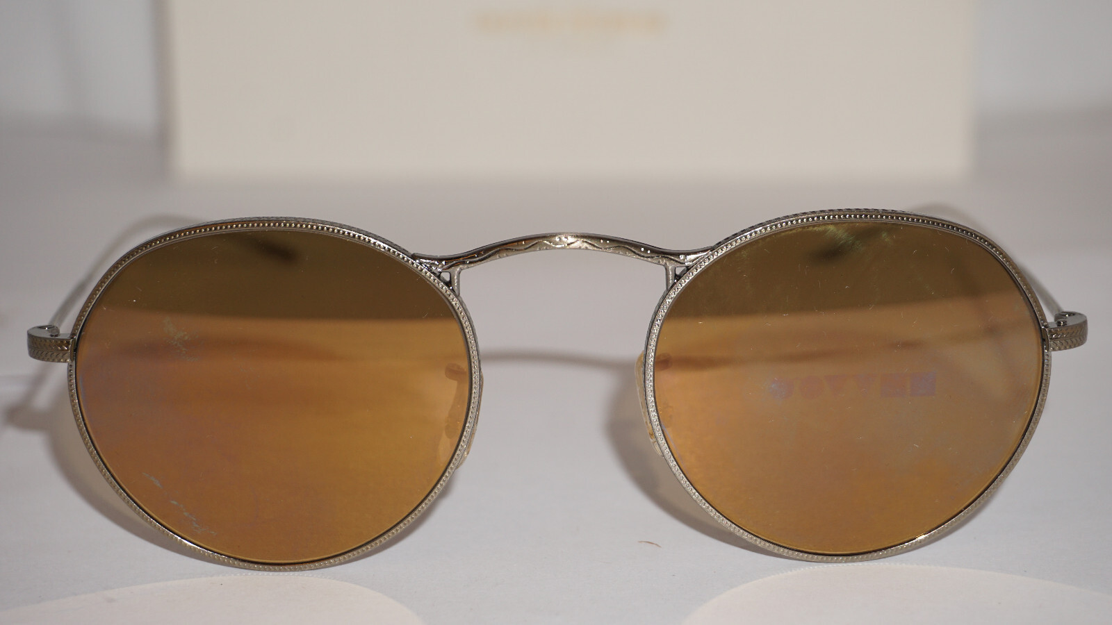Pre-owned Oliver Peoples Sunglasse M-4 30th Gold Gold Mirror Ov1220s 5039w4 49 20 145