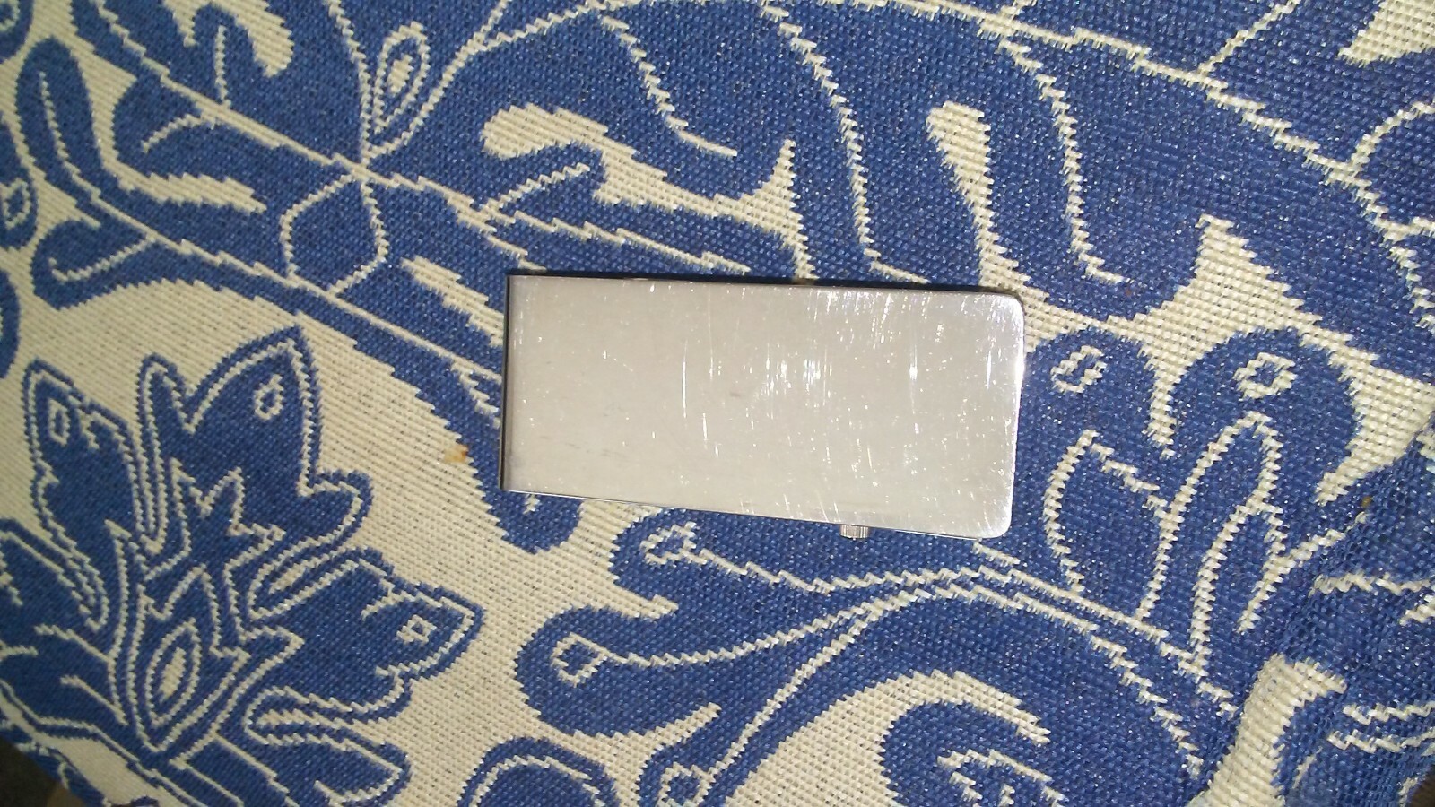 Engravable Colibri Silver White Dial Money Clip Pocket Watch