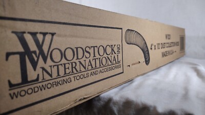 (NEW) Woodstock Int 4'' x 10' Woodworking  Dust Collection Hose Made in USA