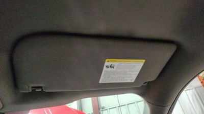 18-20 Ford F-150 Crew Cab RH Passenger Interior Sun Visor w/Mirror Gray-MG Cloth