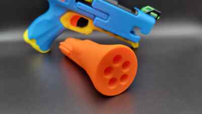 Blunderbuss Barrel Mod For Nerf Rival Fate Dart Blaster 5 Dart Volley Shotgun