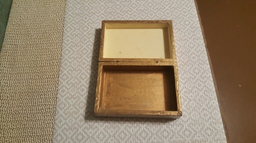 Florentine Toleware Italy Wood Jewelry Box 6x4