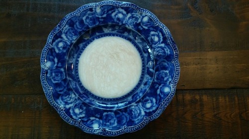 Antique Flow Blue Ridgway Josephine England set 3 plates 8 7/8 inch diameter