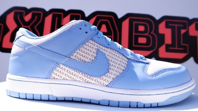 NEW Nike SB Dunk Low Knaan x Troubadour SIGNED Size 10 Blue White UNC Promo