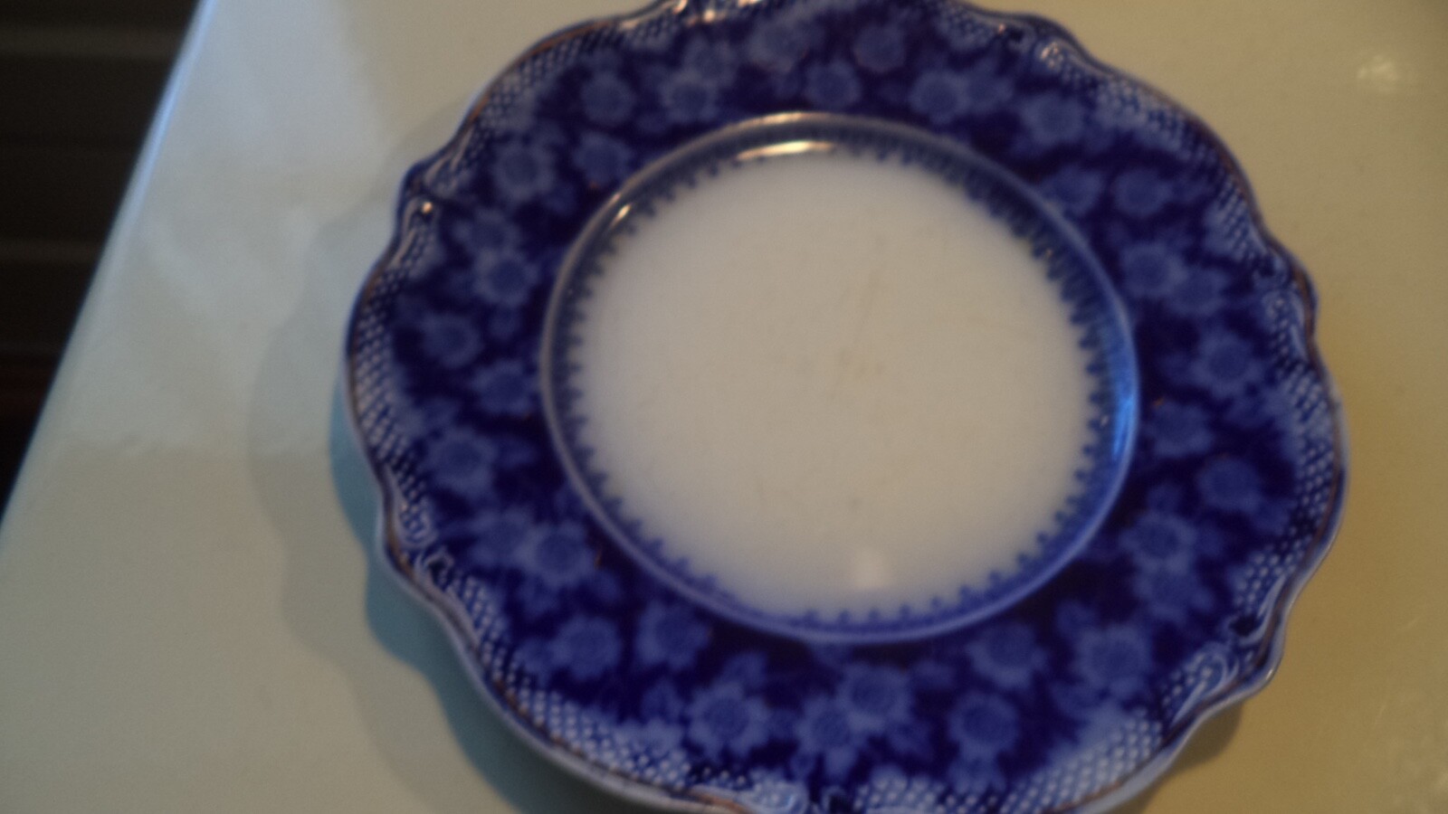 Lot 4 Antique WH GRINDLEY FLOW BLUE 8