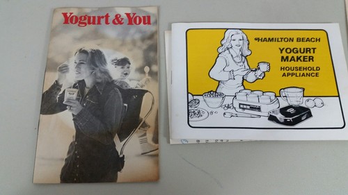 VINTAGE HAMILTON BEACH SCOVILL ELECTRIC YOGURT MAKER MODEL 726 GLASS CUPS & LIDS