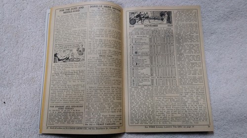 1939 Vintage Illinois Herb Co Almanac Excellent condition,  original order form,