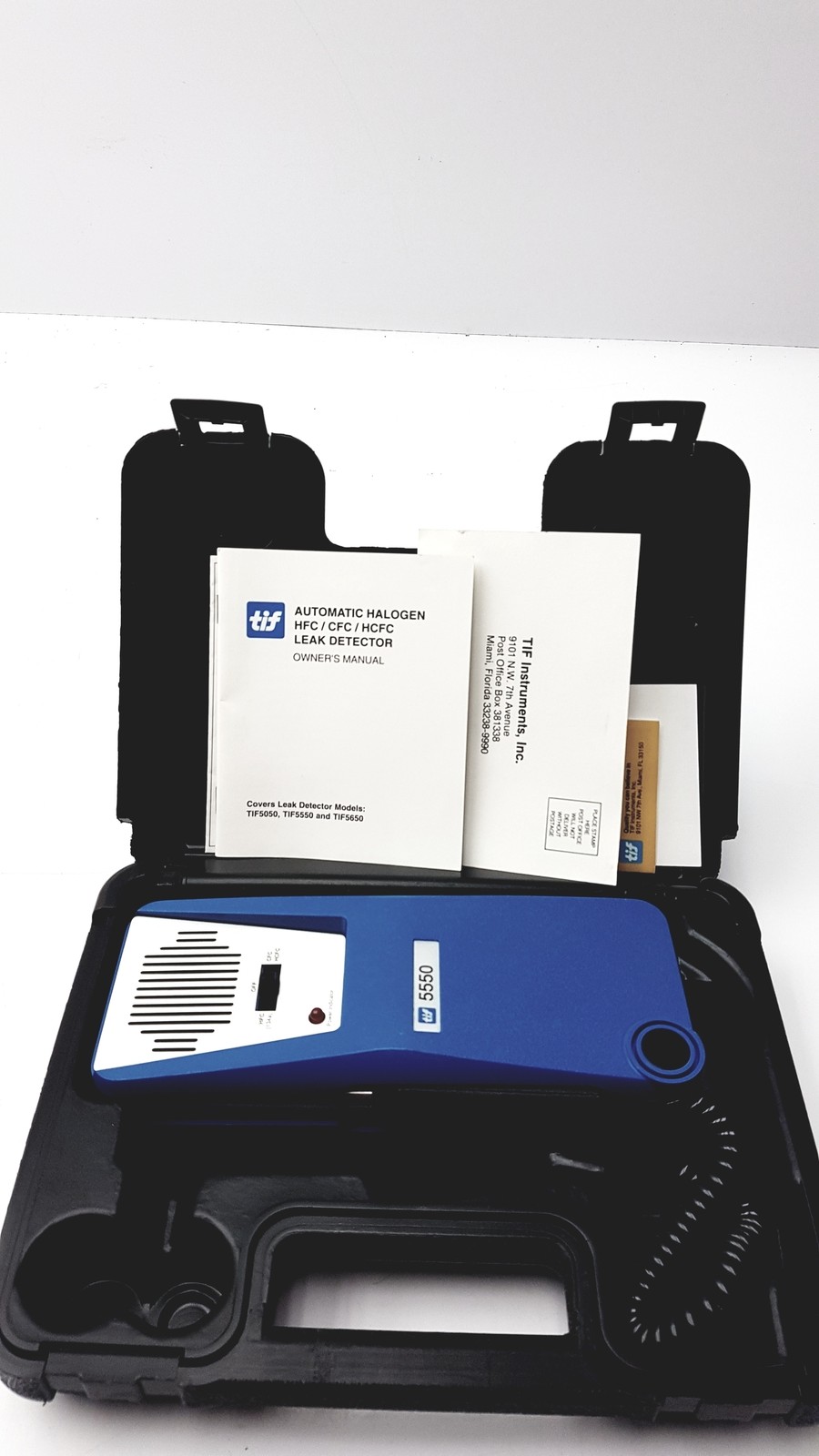TIF 5550a Automatic Halogen Leak Detector With Case Manual | eBay