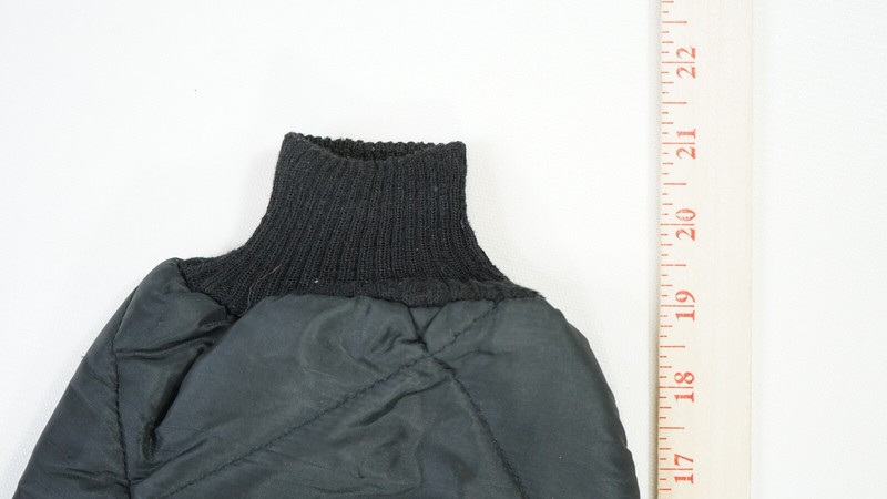 Rare Vintage BIG SMITH Quilted Full Zip Windbreaker Bomber Jacket 80s 90s Black