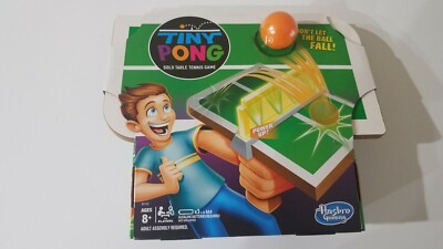 Tiny Pong Solo Table Tennis Kids Electronic Handheld Game by Hasbro New