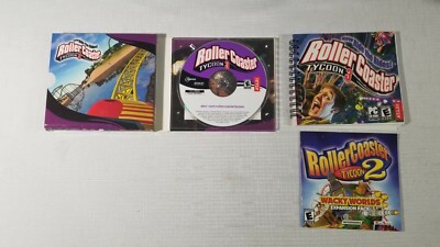 RollerCoaster Tycoon 3 (PC, 2004) - COMPLETE BOOKLET DISC CASE KEY CODE