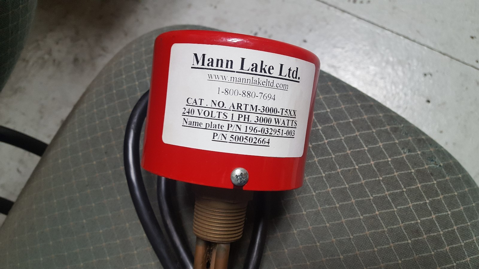 HD-338 Immersion Heater - 220 volt, 3000 watts