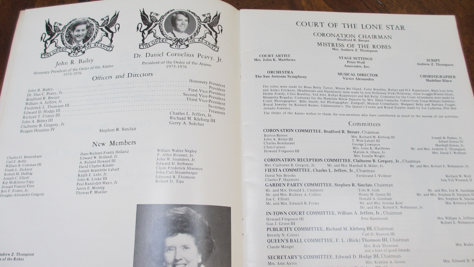 RARE 1976 Order of the Alamo~Coronation Program ~ Fiesta~ San Antonio TEXAS