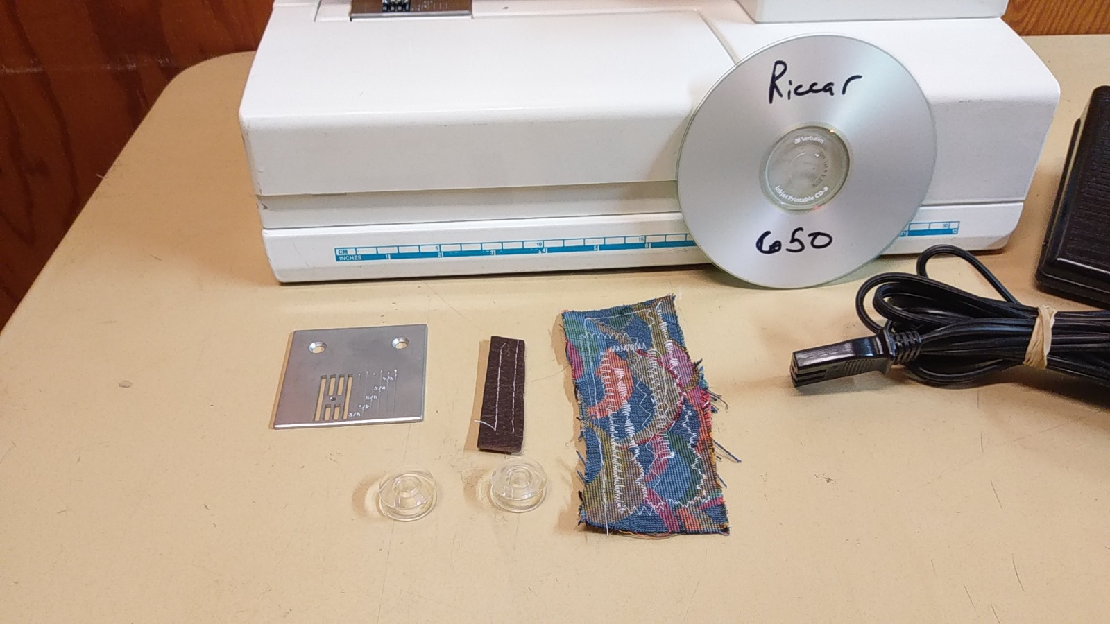 Riccar 650 Sewing Machine Free Arm Leather Upholstery Denim SERVICED NICE!