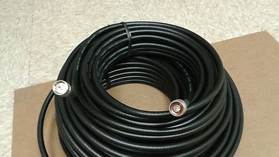 US MADE LMR-400 50 FT N male to PL259 male COAX CABLE ,HAM,SCANNER(CNT-400). Buy it now for 50.0