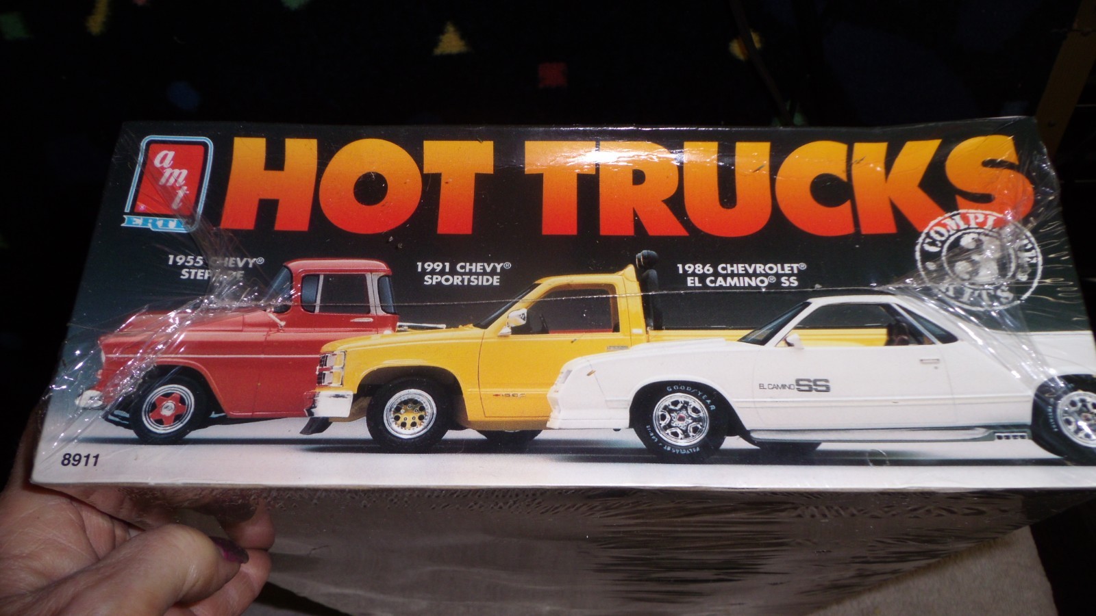 VINTAGE AMT/ERTL HOT TRUCKS 3 MODEL KIT -  CHEVROLETS SEALED 8911