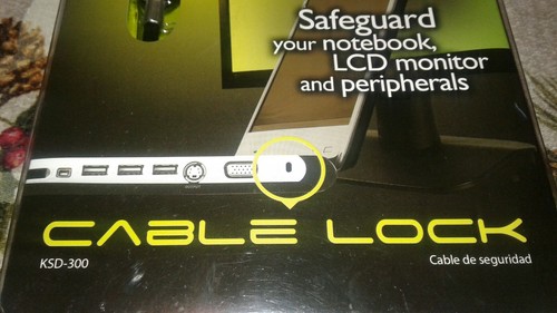 Klip Xtreme KSD-300 Security Cable Lock & Key