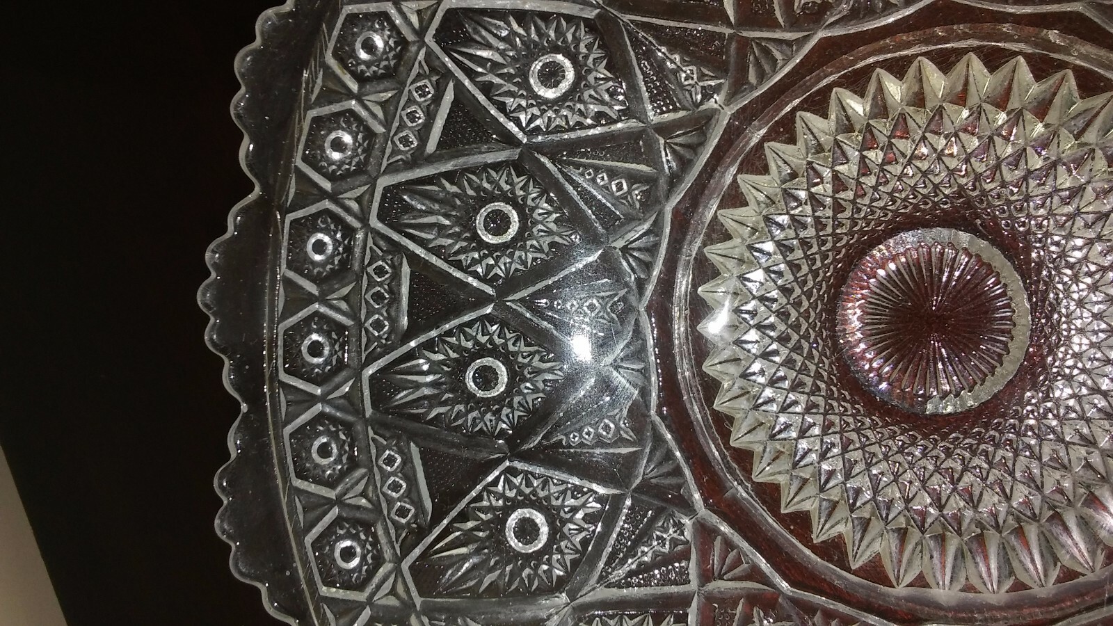 Vintage American Brilliant Period Cut Glass Bowl