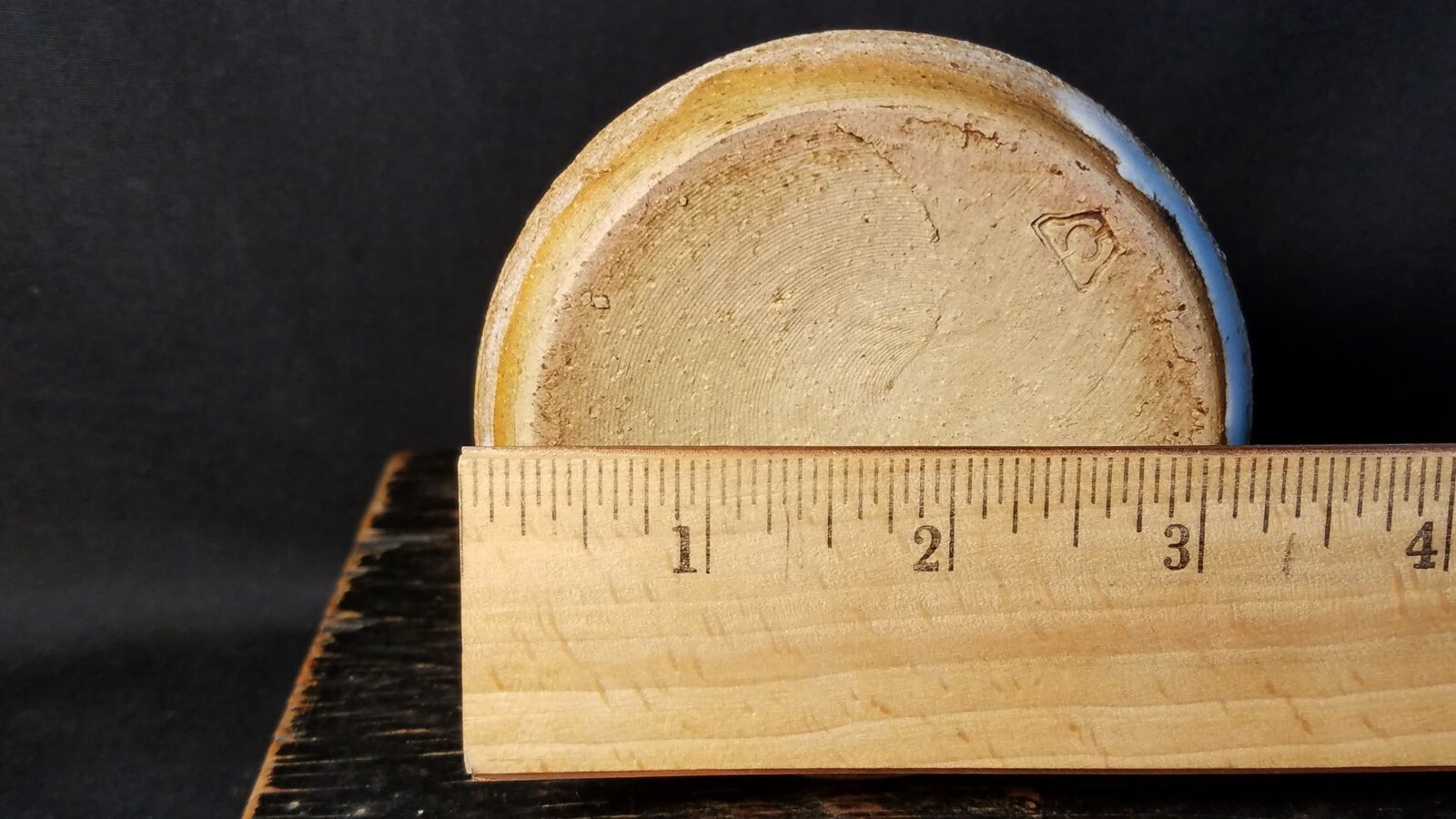 Deneen Pottery Sugar Shaker Stoneware Handmade Blue & Brown 4 3/4