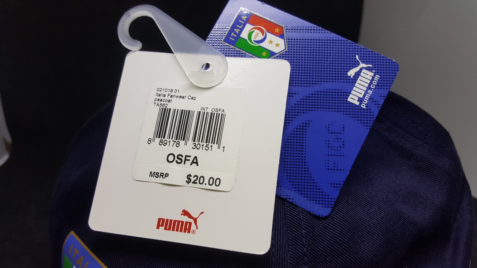 PUMA Italia Fanwear Snapback Hat Blue