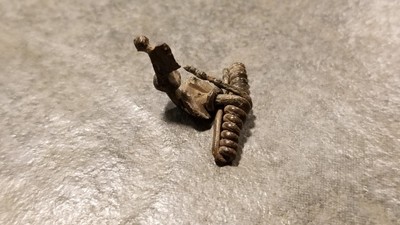 Ancient Roman Bronze FIBULA BROOCH (#5) Kraftig Profilierte Type, Original Pin