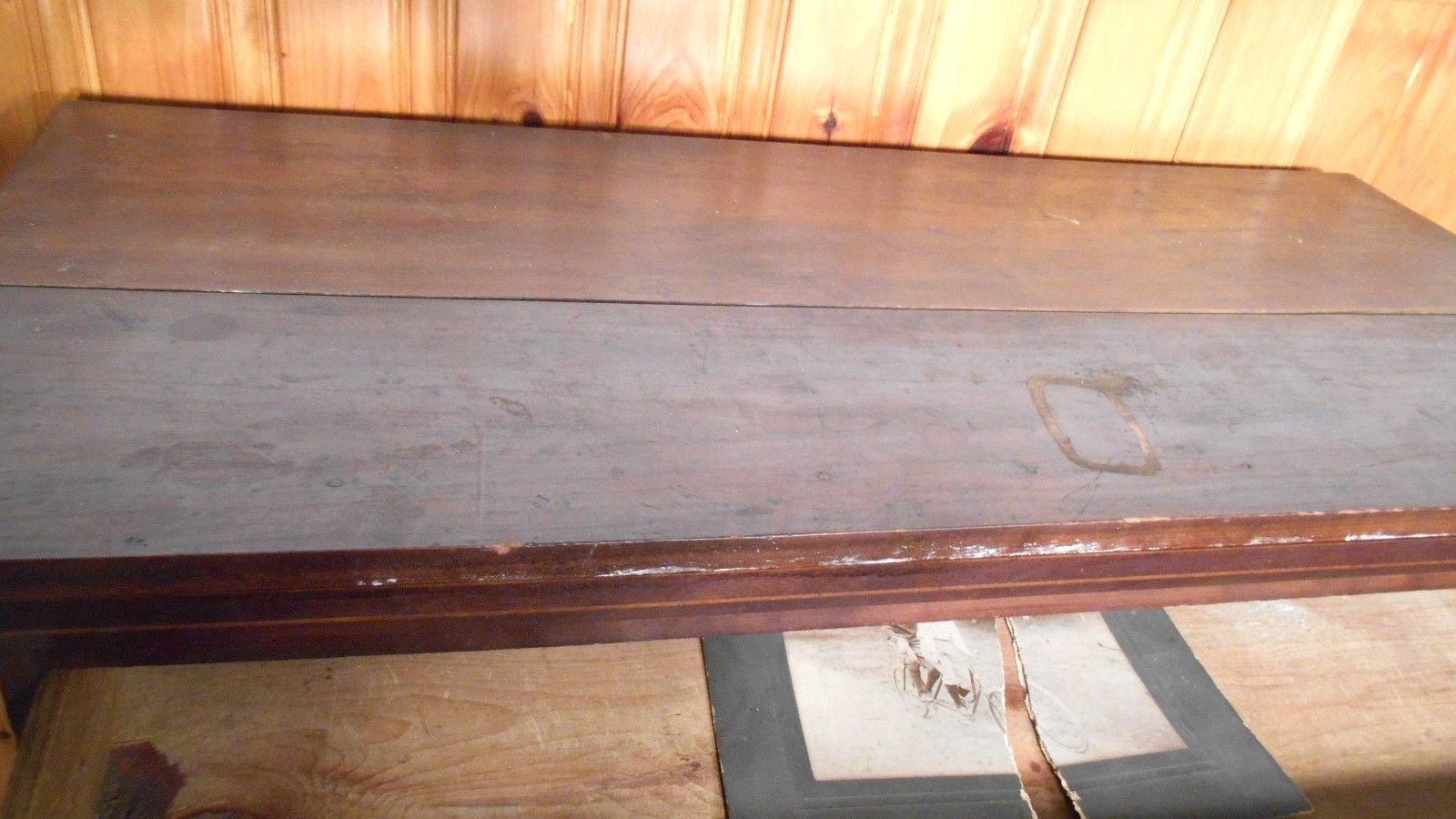 ANTIQUE 18th CENTURY HEPPLEWHITE INLAID CHERRY 5 DRAWER N.H. CHEST