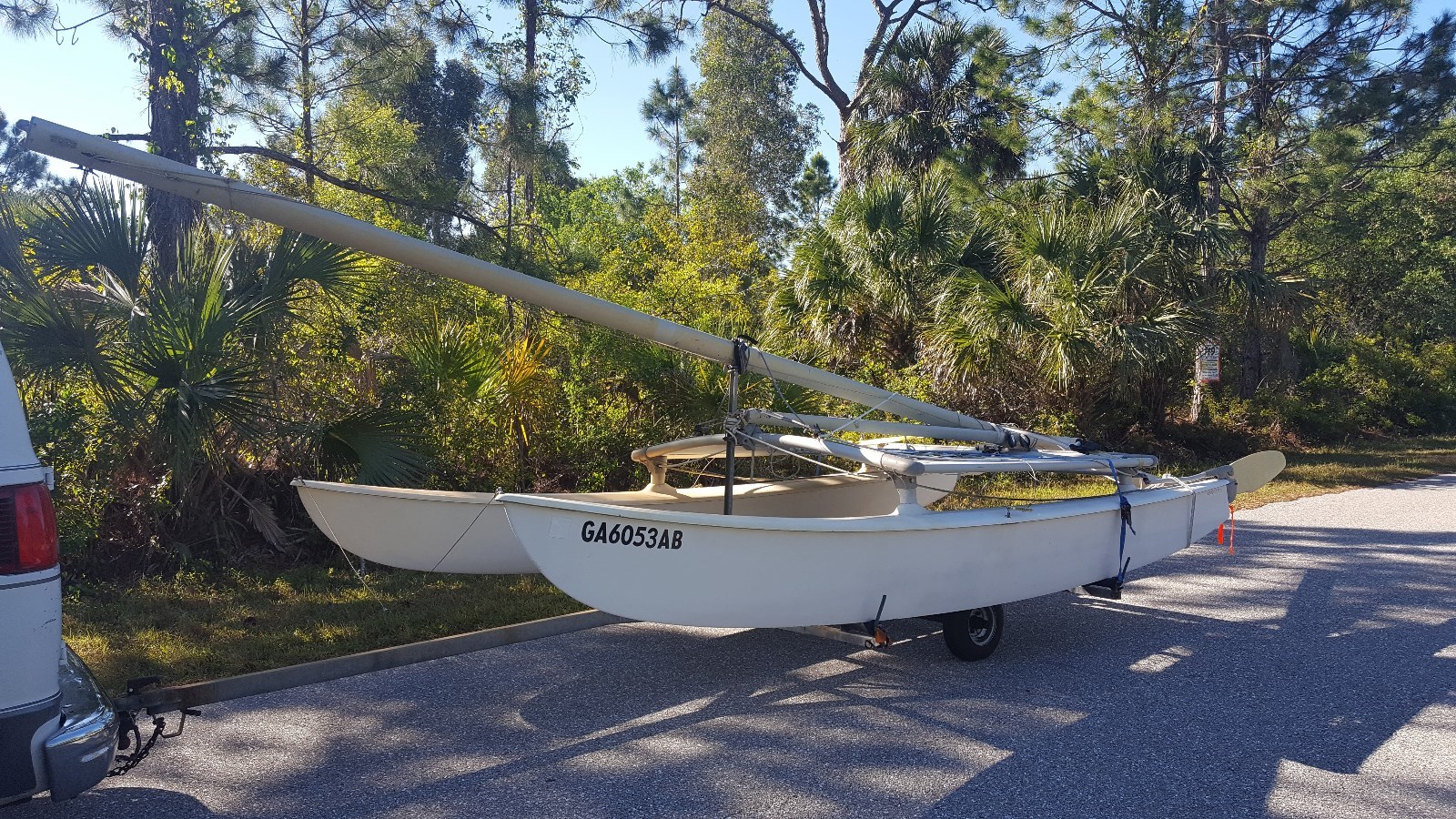 1984 16' HOBIE CAT WITH TRAILER (FL CHEL 84)