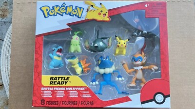 Pokemon Battle Ready Figure Multi-Pack 8 Figure Pikachu, Froakie, Slowpoke NIB