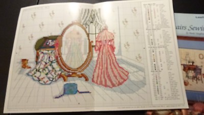 Cross Stitch Lot 2 Leaflets Reflections Past & Sewing Room Paula Vaughan 474 75