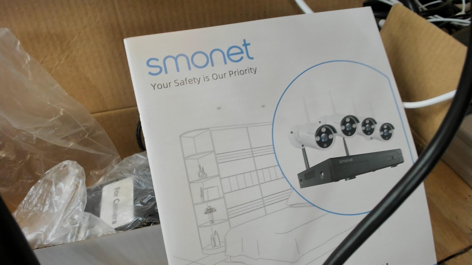SMONET WiFi Security Camera System,1TB Hard Drive,8CH Home Surveillance NVR Kit