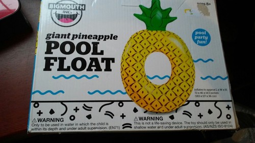Giant Pineapple Pool Float Yellow Size 6FT by BigMouth Inc