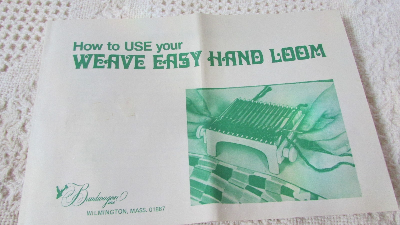 Vintage WEAVE EASY Hand Loom /w Box , Needle & Manual, Complete