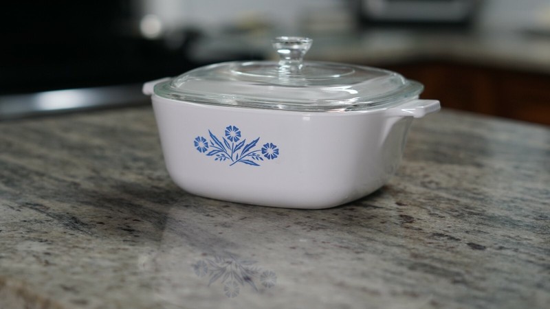Vintage Rare Corning Ware P-1 1/2-B Blue Cornflower with lid