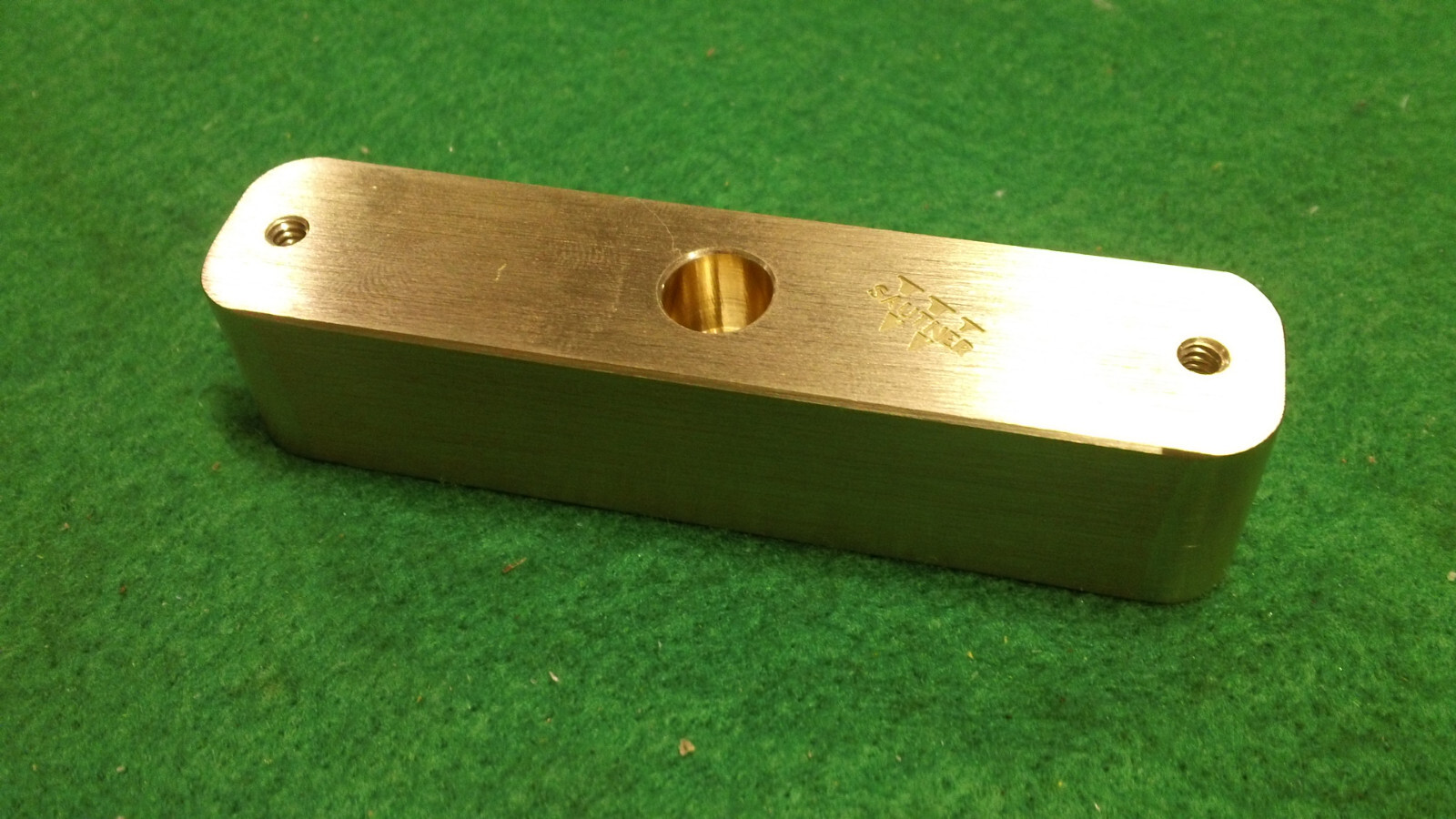. Solid Brass. | Sustain Block For My Post Style 'stars Guitars' Bridges