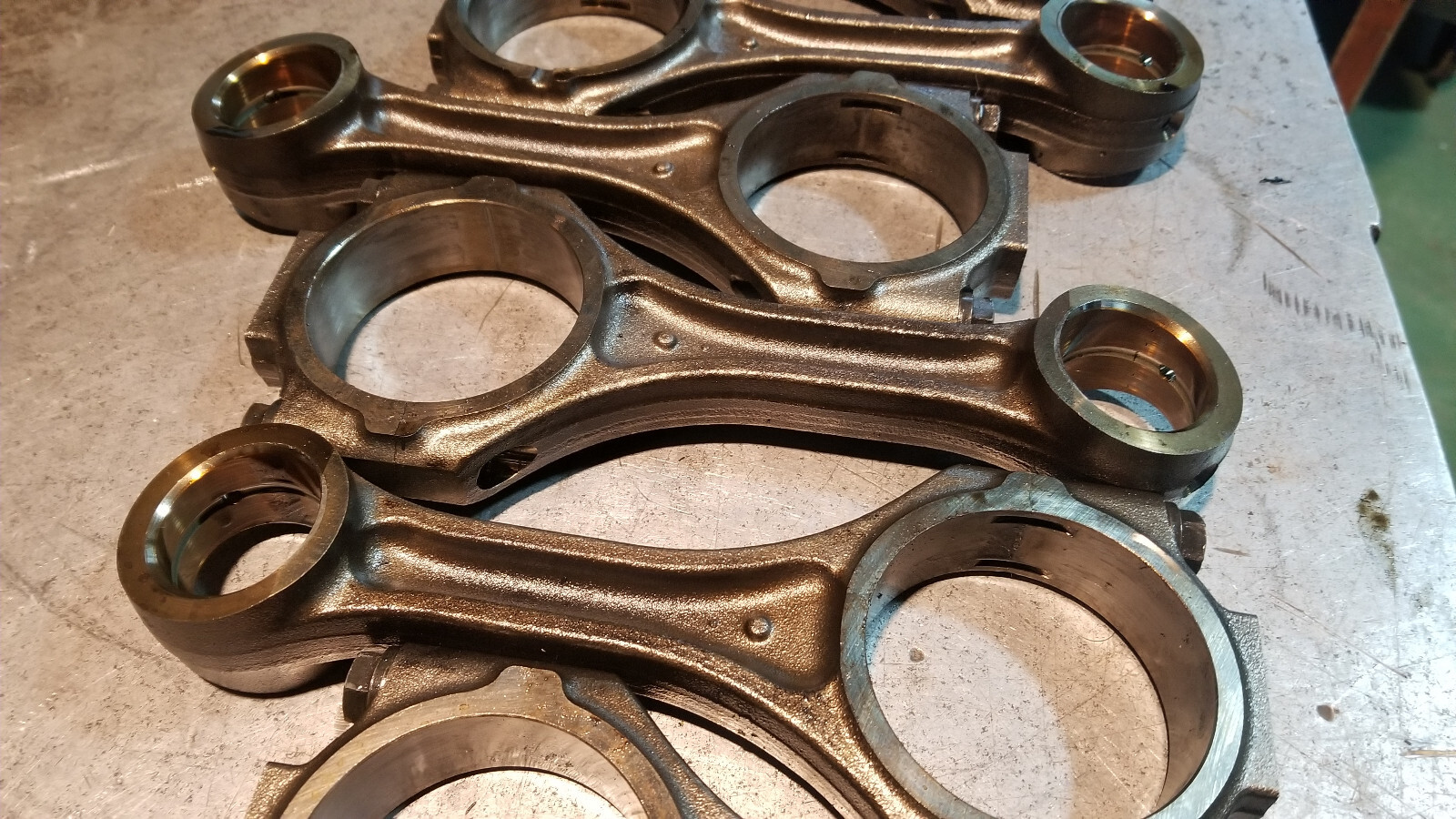 07-10 2007-2010 DURAMAX 6.6 6.6L LBZ LMM ENGINE CONNECTING ROD SET 97352631 - Picture 4 of 10