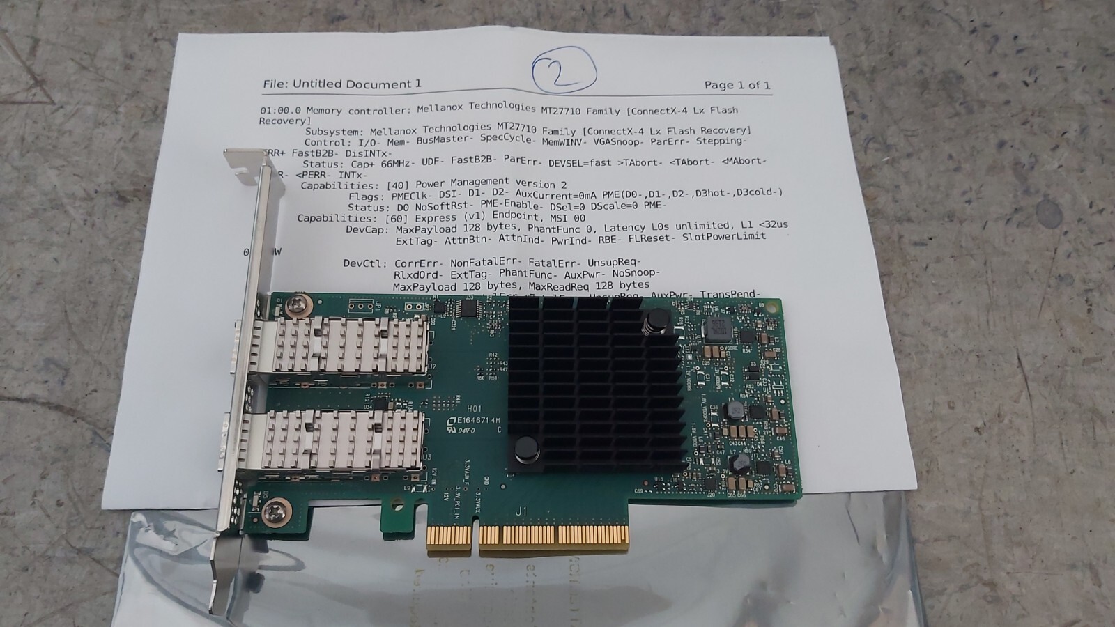 Mellanox NVidia MT27710 ConnectX-4 Adapter #2 Make Offer! | eBay
