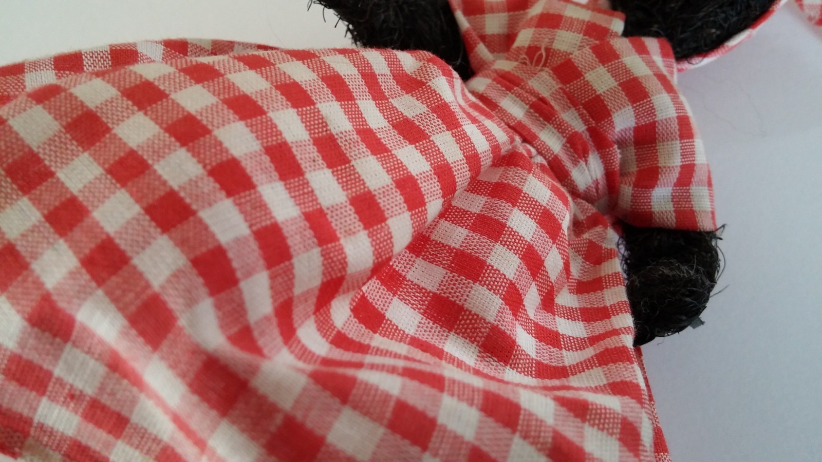 Vintage Black Doll  7 inches Fabric Handmade Cajun True Primitive