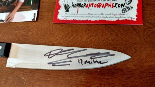 DAEG FAERCH Signed Metal Knife Michael Myers Rob ZOMBIE Halloween W/COA