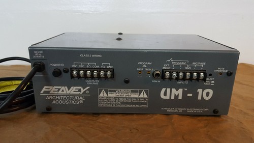 PEAVEY UM10 2-CHANNEL MIXER AMPLIFIER VINTAGE ELECTRONICS OUTSTANDING CONDITION!