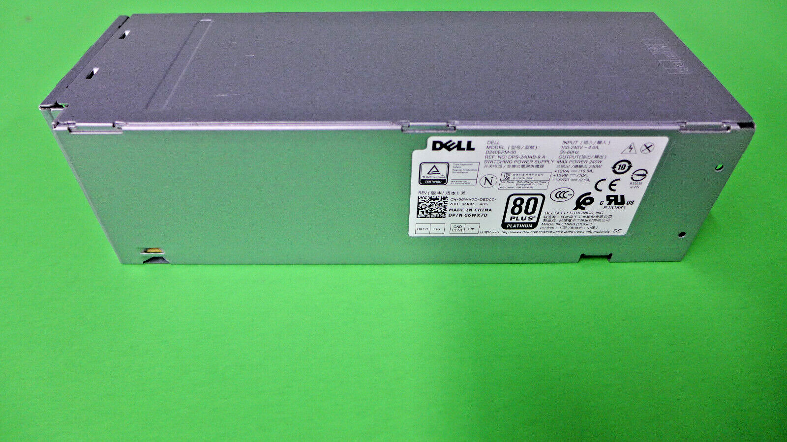 Dell Optiplex 3040 5040 7040 SFF 240W Power Supply D240EPM-00