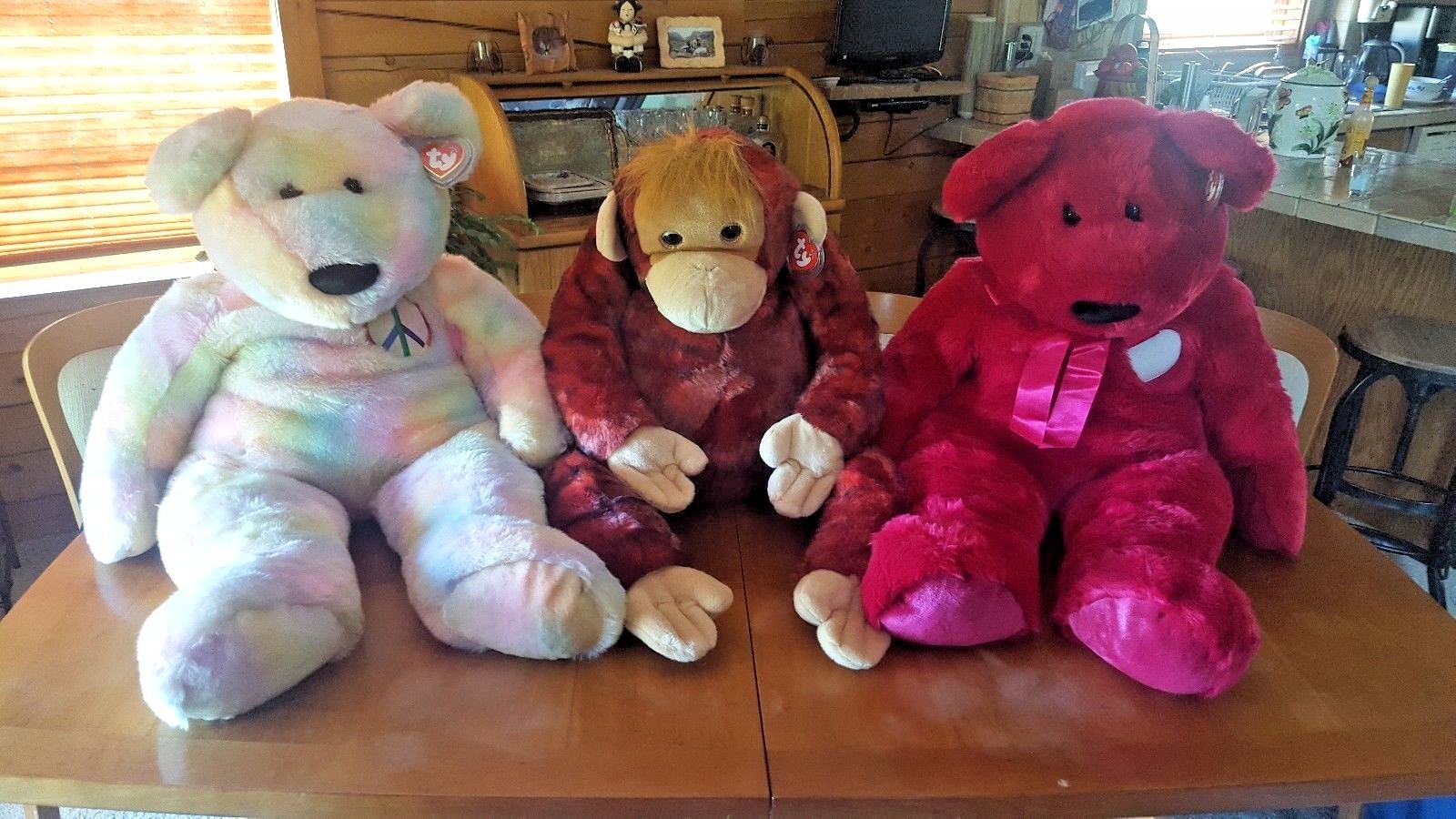 HUGE Lot of 20 JUMBO EXTRA LARGE & LARGE Ty  Beanie Buddies MWMT